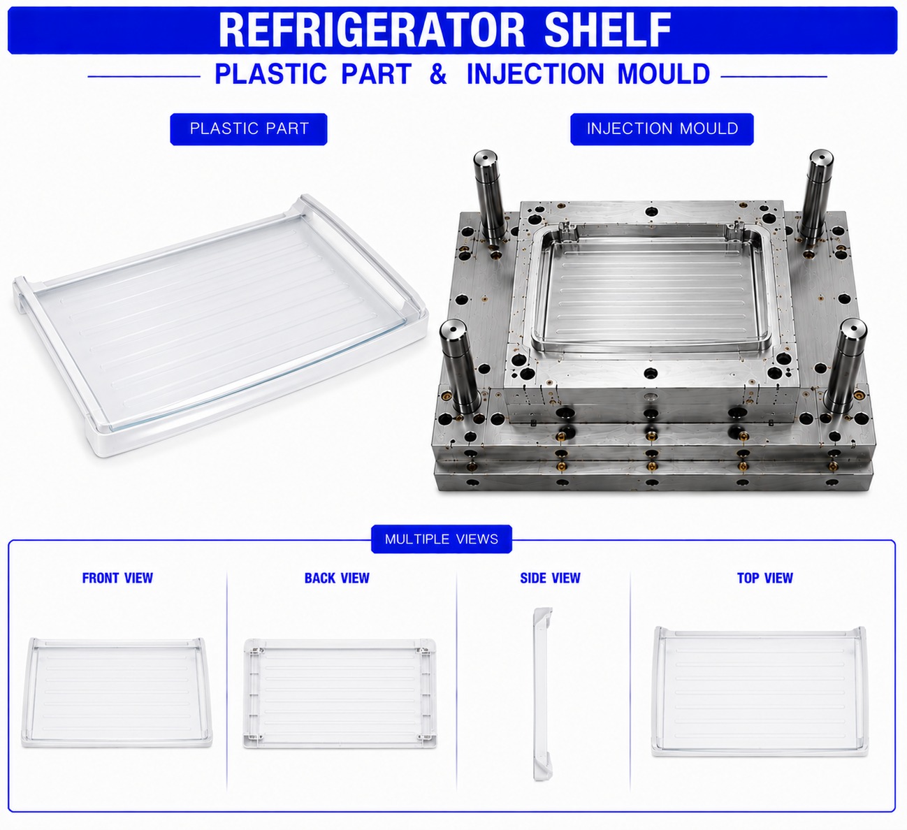 Refrigerator Plastic Shelf